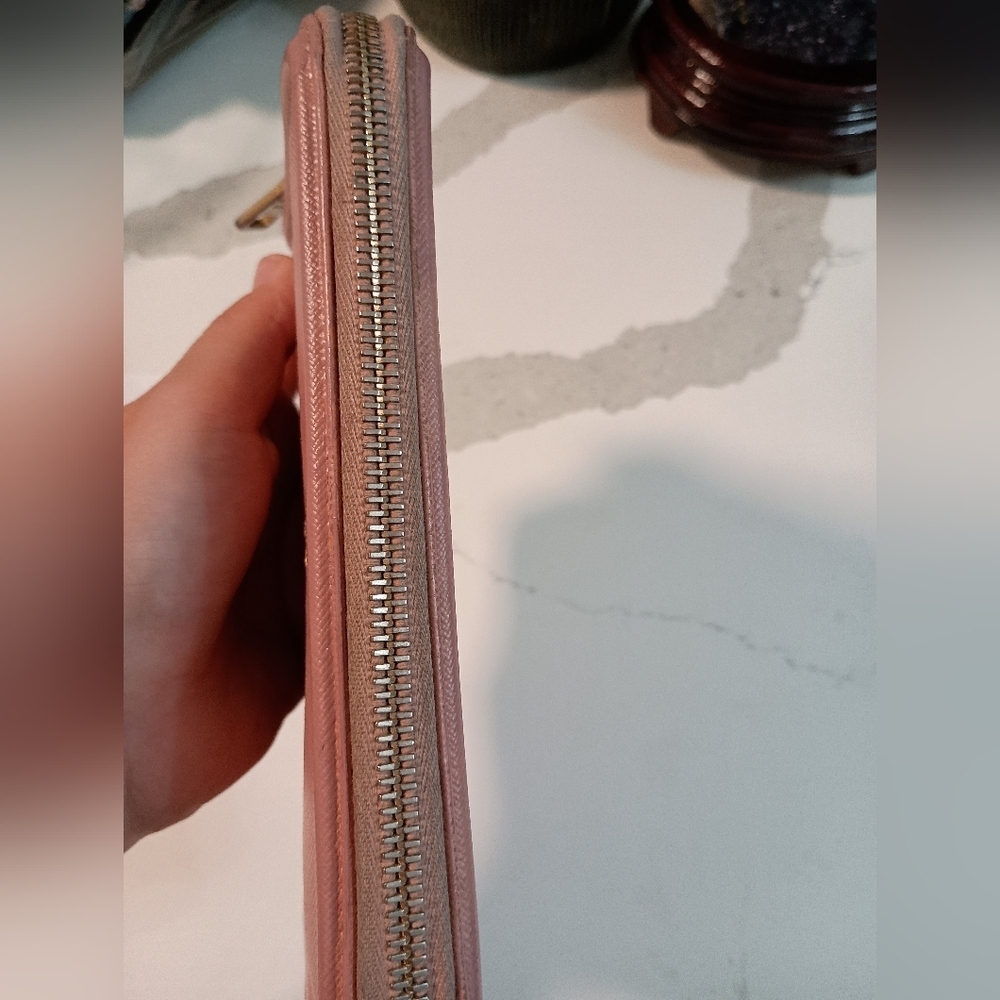 Authentic Pink Prada Saffiano Wallet - Picture 8 of 16